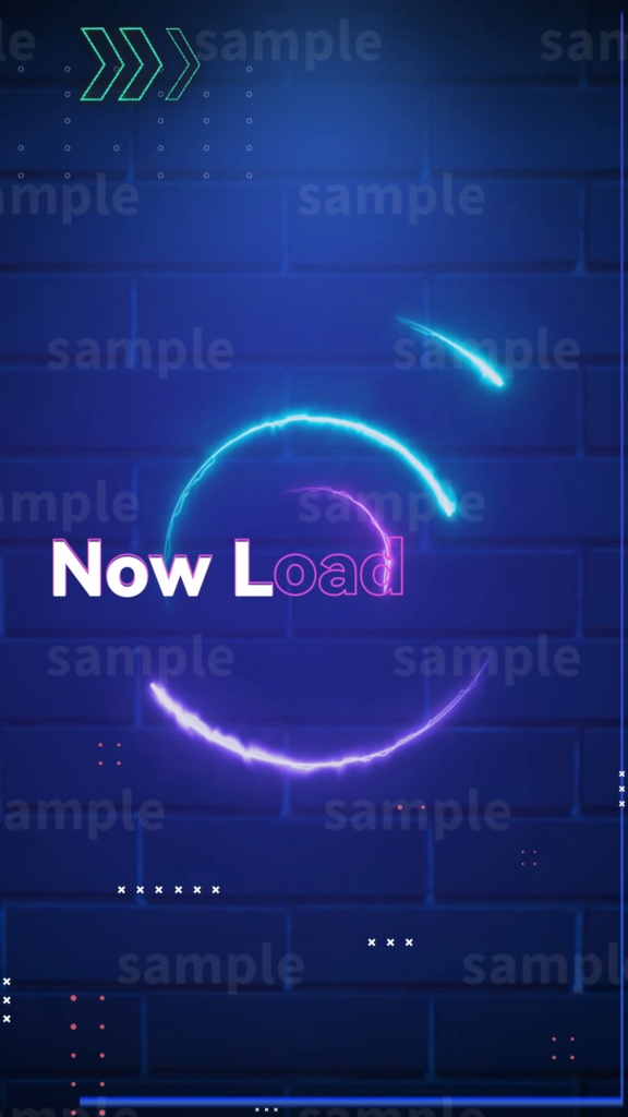 【縦型配信素材/Vtuber/配信者向け/配信素材】 待機画面/OP/ネオン