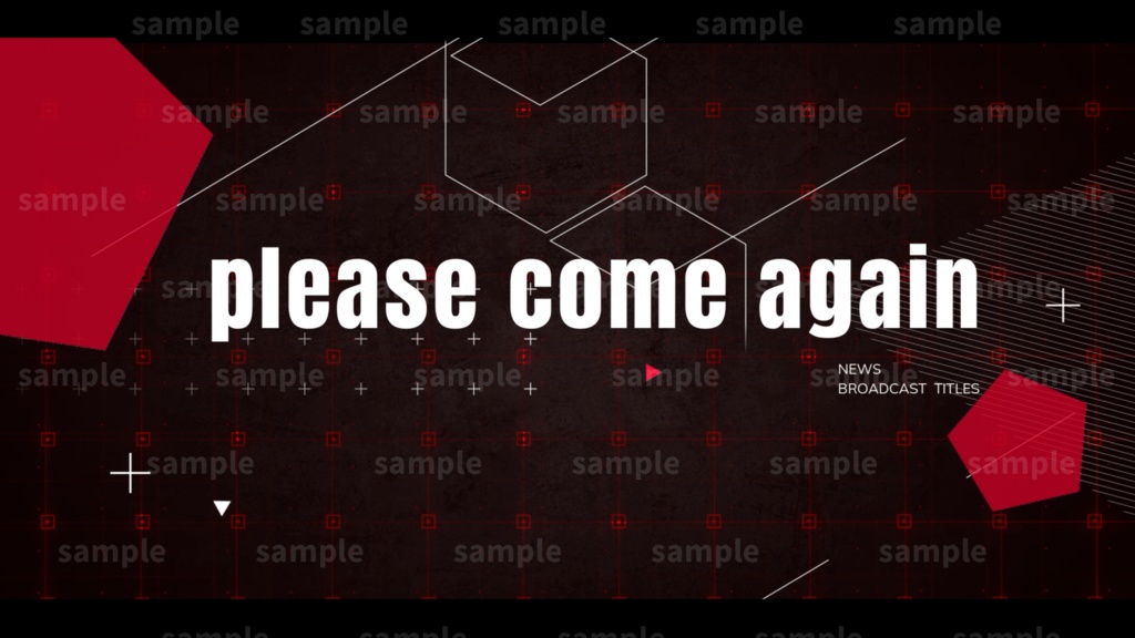 【Vtuber/配信者向け/配信素材】 配信エンディング/ED