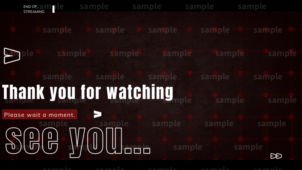 【Vtuber/配信者向け/配信素材】 配信エンディング/ED