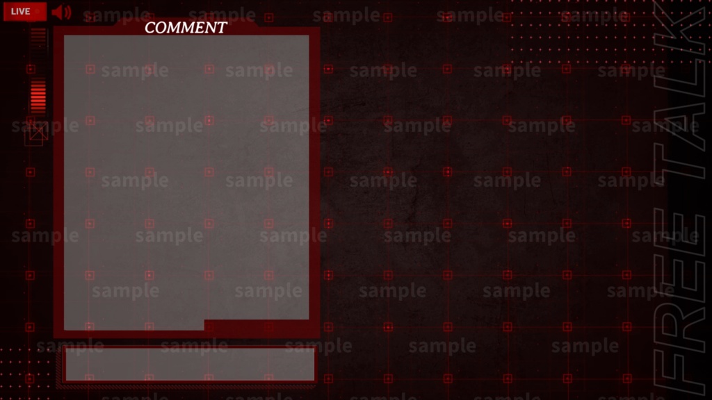 【Vtuber/配信者向け/配信素材】雑談画面