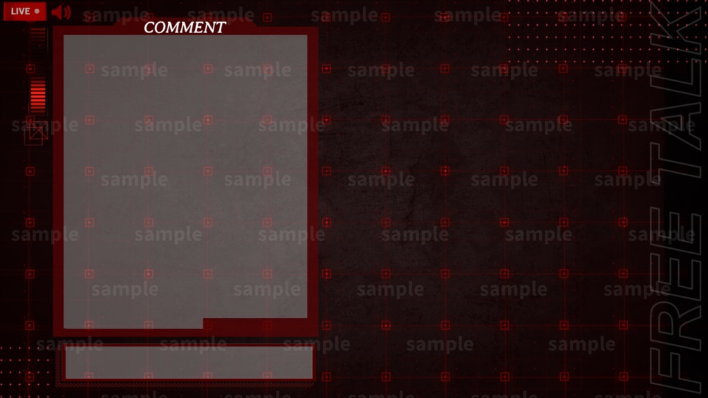 【Vtuber/配信者向け/配信素材】雑談画面