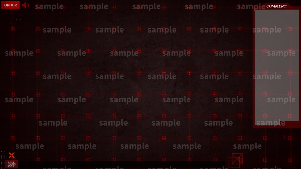 【Vtuber/配信者向け/配信素材】ゲーム配信画面