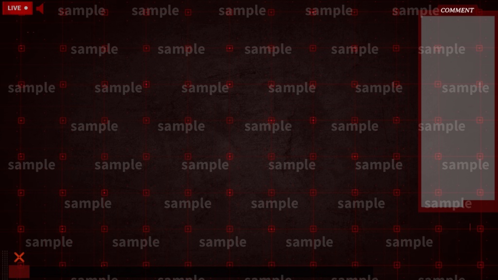 【Vtuber/配信者向け/配信素材】ゲーム配信画面