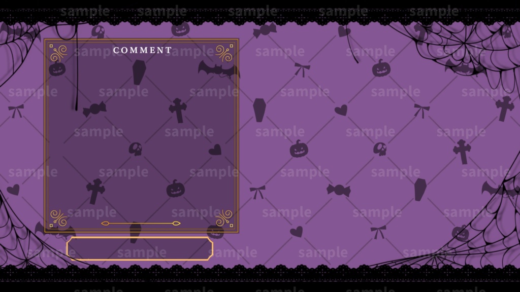 【Vtuber/配信者向け/配信素材】雑談画面 Halloween/ハロウィン