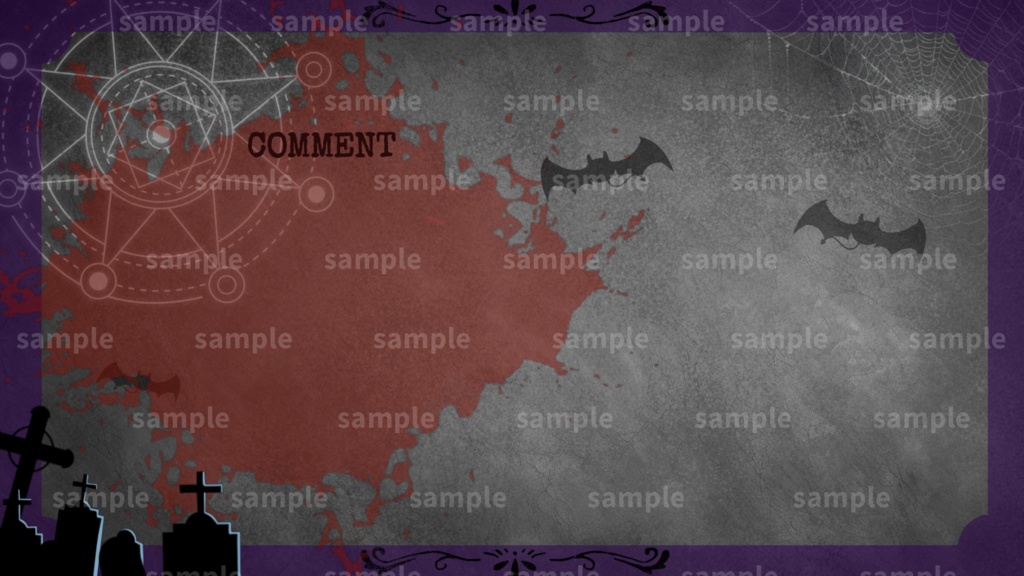 【Vtuber/配信者向け/配信素材】雑談画面 Halloween/ハロウィン