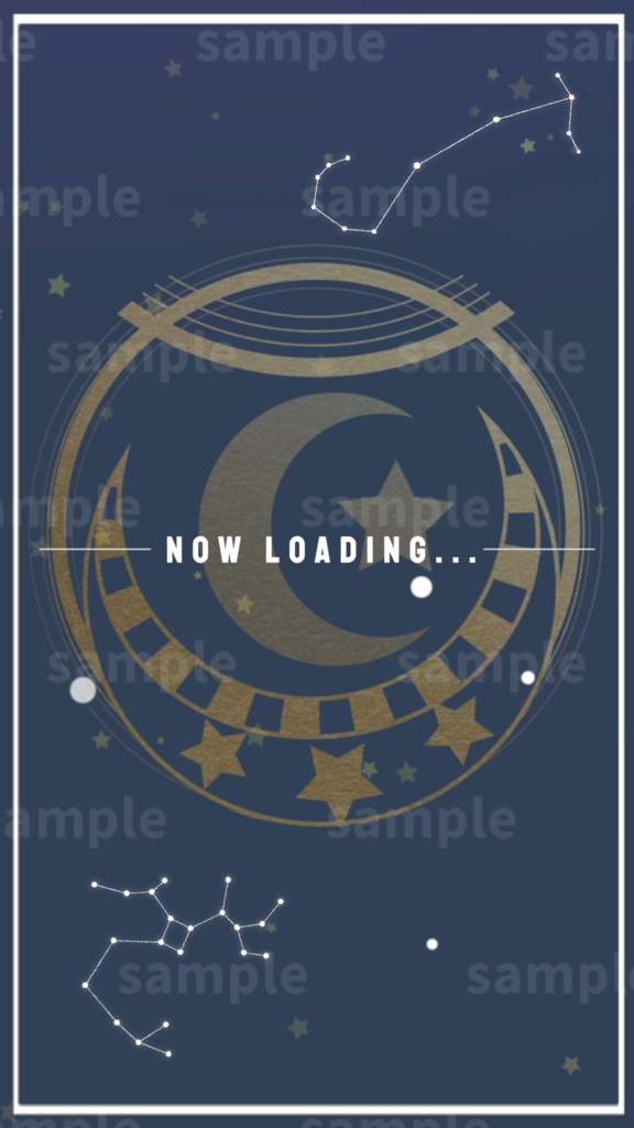 【縦型配信素材/Vtuber/配信者向け/配信素材】 待機画面/OP/星座