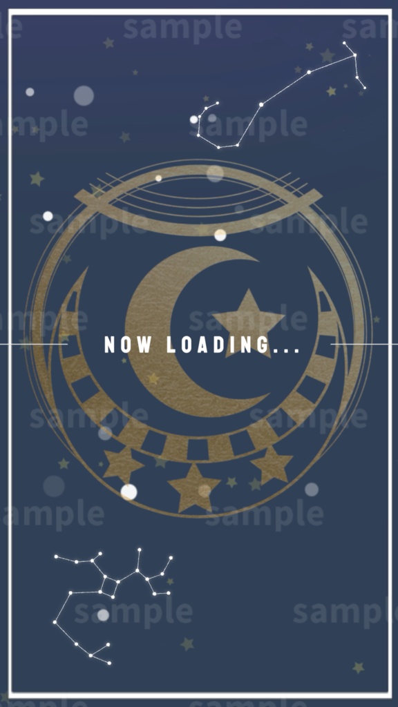 【縦型配信素材/Vtuber/配信者向け/配信素材】 待機画面/OP/星座