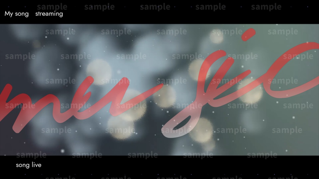 【歌枠配信】サムネイル素材/立ち絵と素材を重ねるだけ【Vtuber・配信者向け】