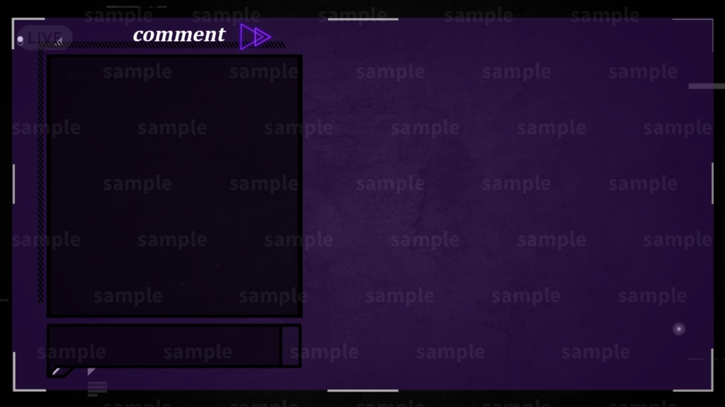【Vtuber/配信者向け/配信素材】雑談画面