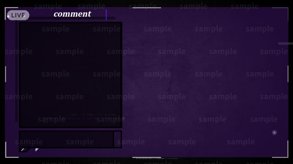 【Vtuber/配信者向け/配信素材】雑談画面