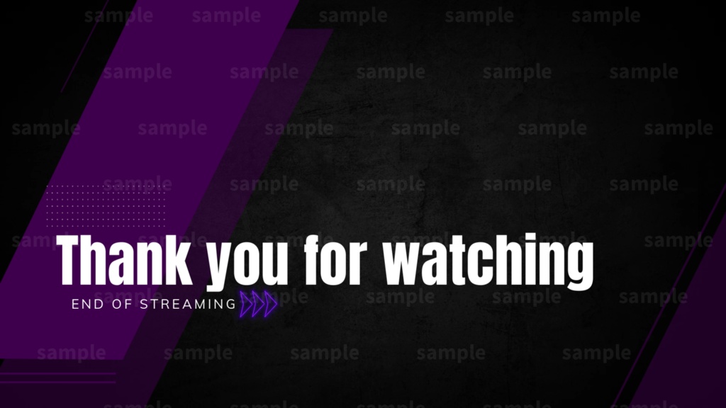 【Vtuber/配信者向け/配信素材】 配信エンディング/ED