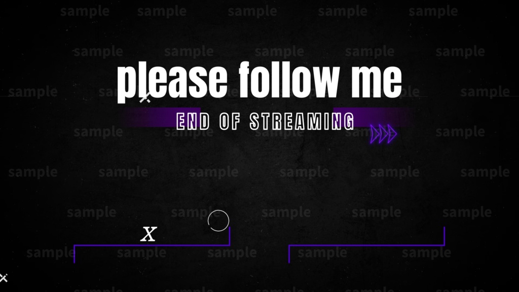 【Vtuber/配信者向け/配信素材】 配信エンディング/ED