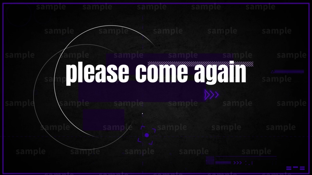 【Vtuber/配信者向け/配信素材】 配信エンディング/ED