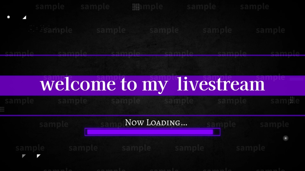 【Vtuber/配信者向け/配信素材】配信OP・待機画面・ロード画面