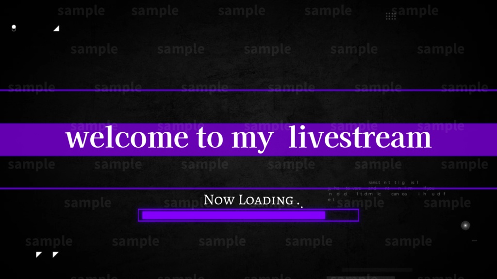 【Vtuber/配信者向け/配信素材】配信OP・待機画面・ロード画面