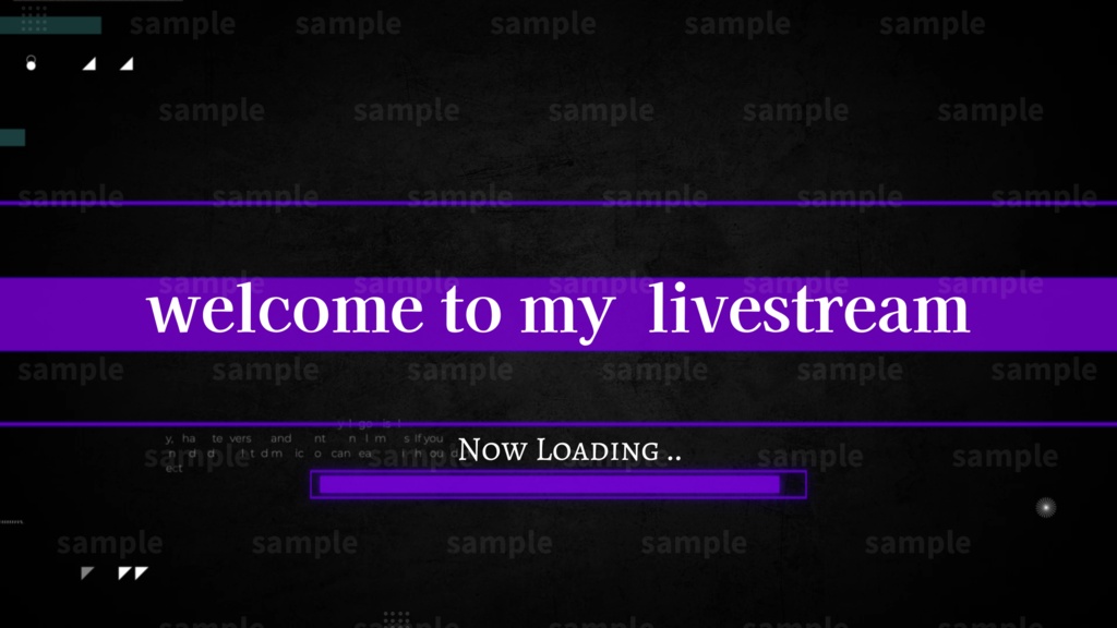 【Vtuber/配信者向け/配信素材】配信OP・待機画面・ロード画面