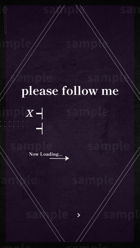 【縦型配信素材/Vtuber/配信者向け/配信素材】 エンディング/ED/紫