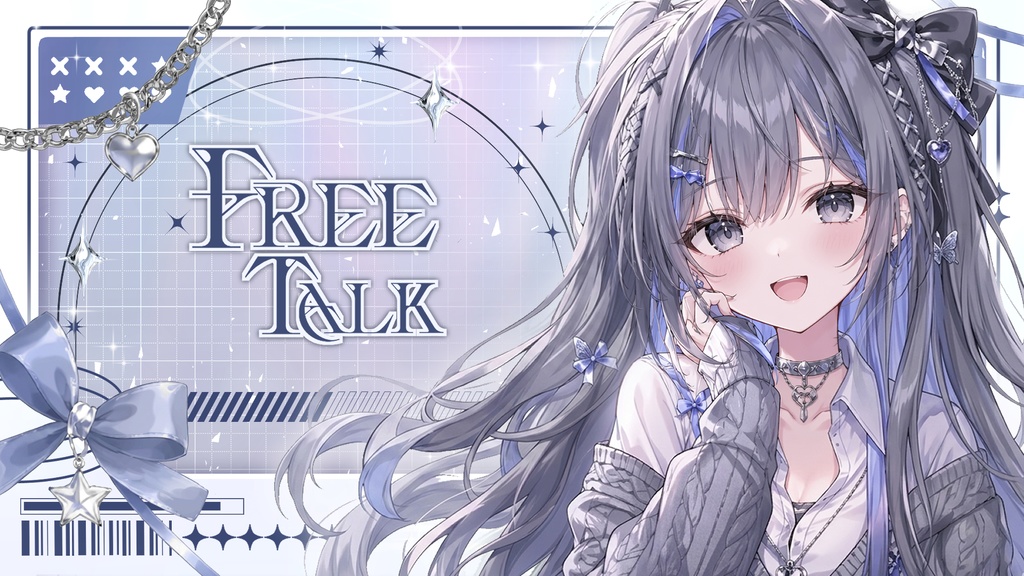 【共6色】【VTuber向け】雑談配信素材｜配信素材｜サムネイル素材