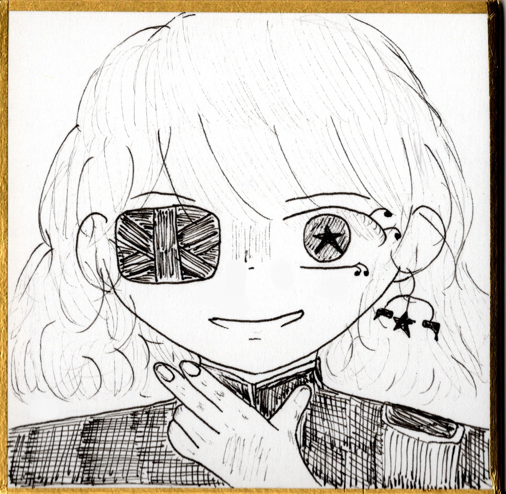 豆色紙 アナログ原画