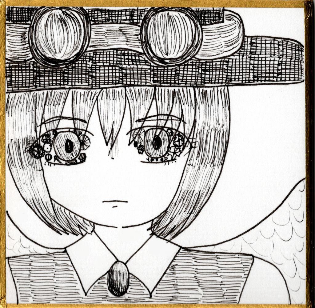 豆色紙 アナログ原画