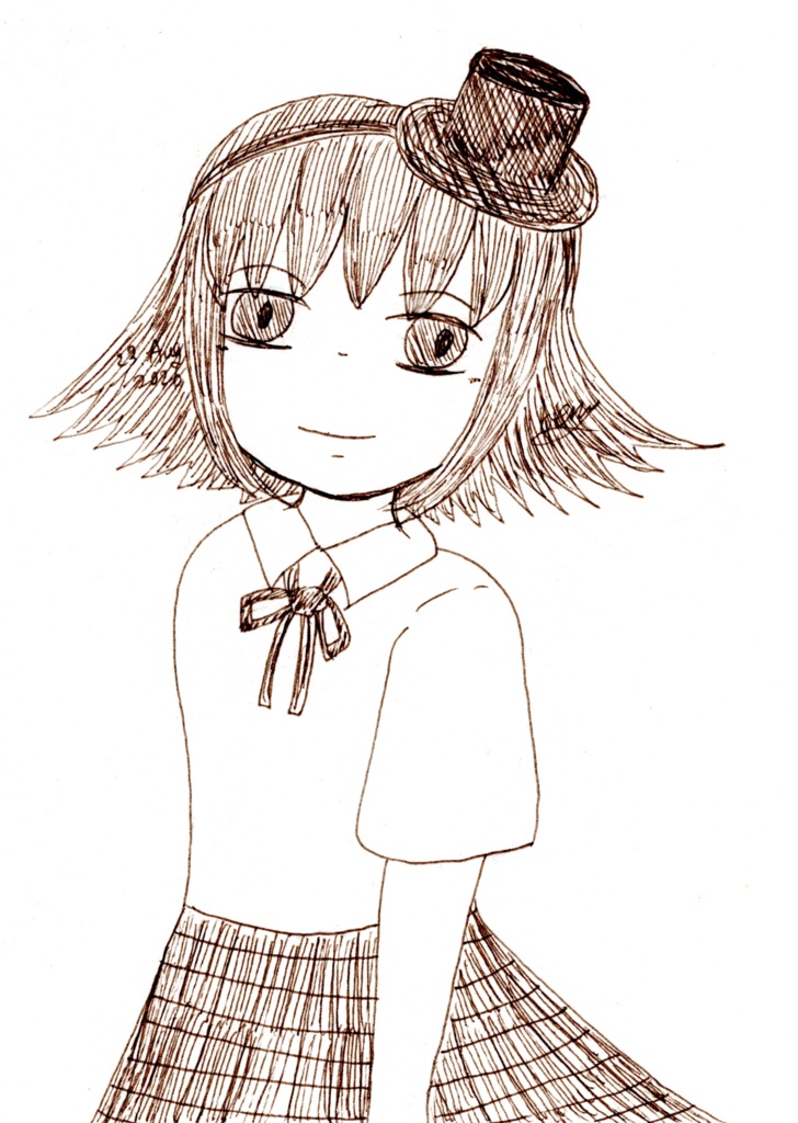 ヒナさん　アナログ原画