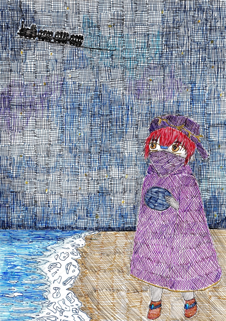 「星の旅人」A5サイズ　アナログ原画