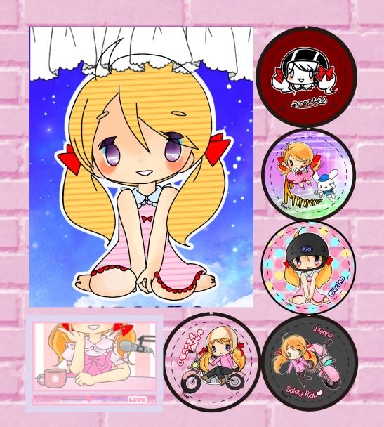 めりの缶バッジ6個セット