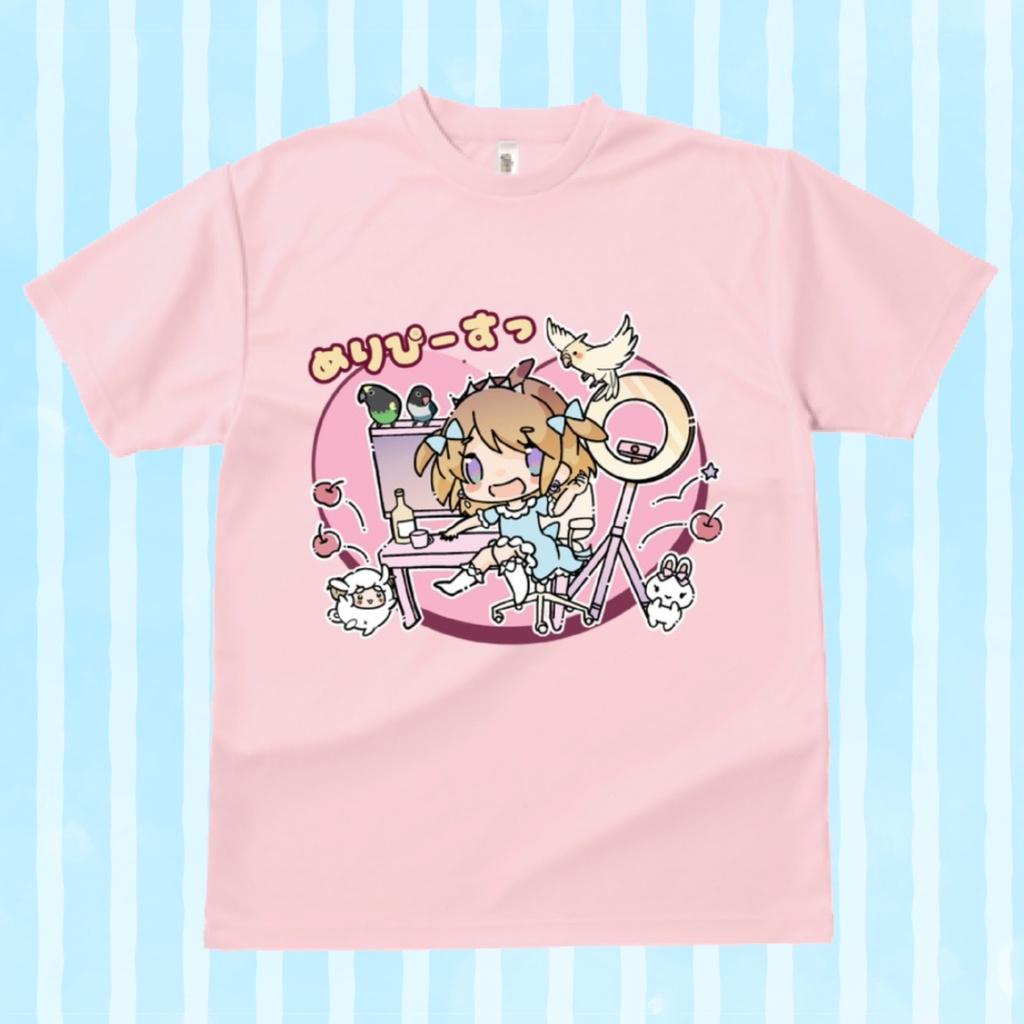 めりのON LIVE！Tシャツ（ピンク/受注生産）