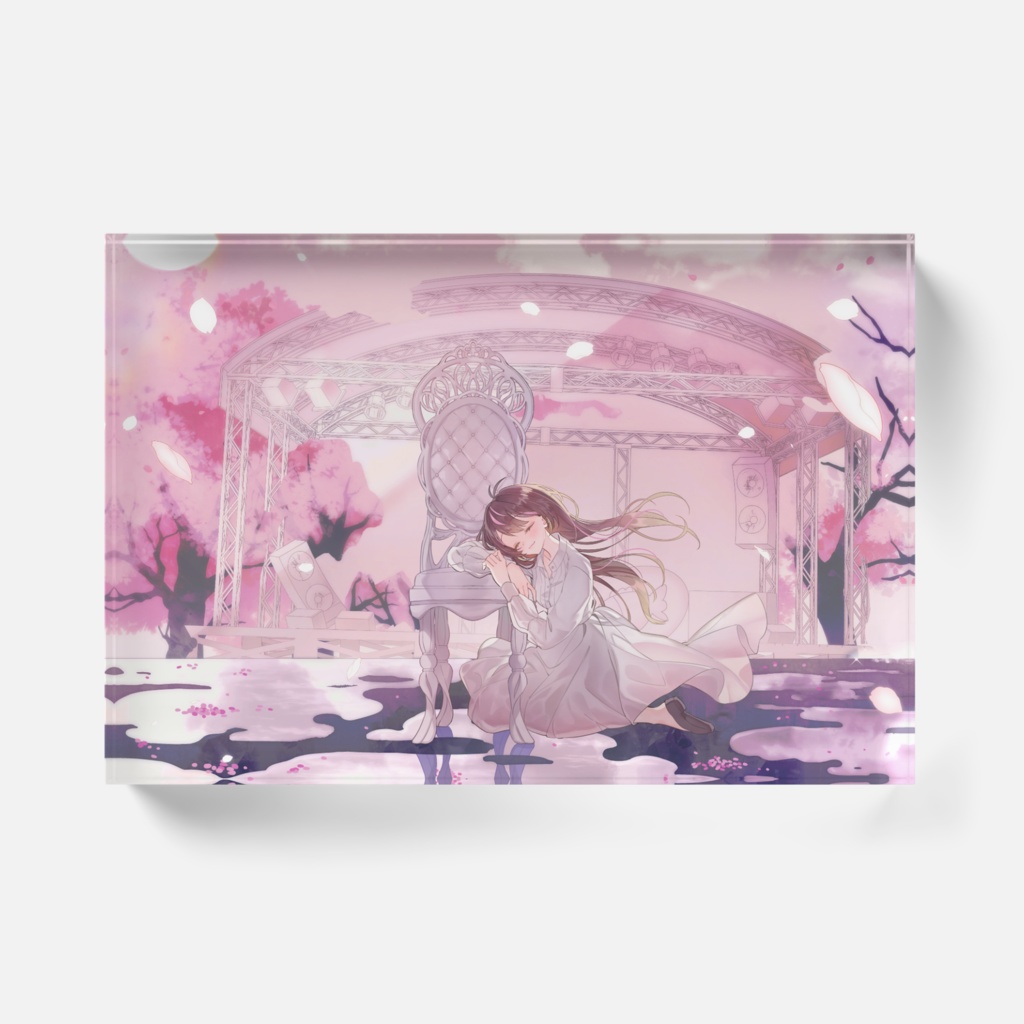 春を待つ アクリルブロック