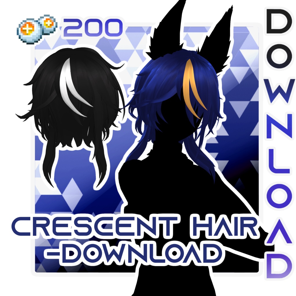 MMD // Crescent Hair