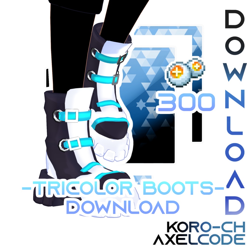 MMD // Tricolor Boots