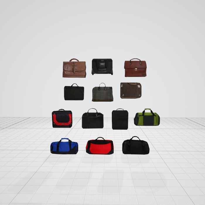 3dモデル　バック　１３個　