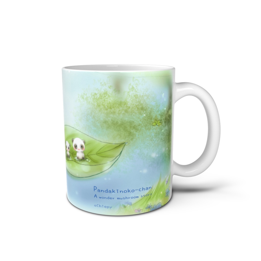 ぱんだきのこちゃん マグカップ ぷかぷかうくのもたのしいです♪