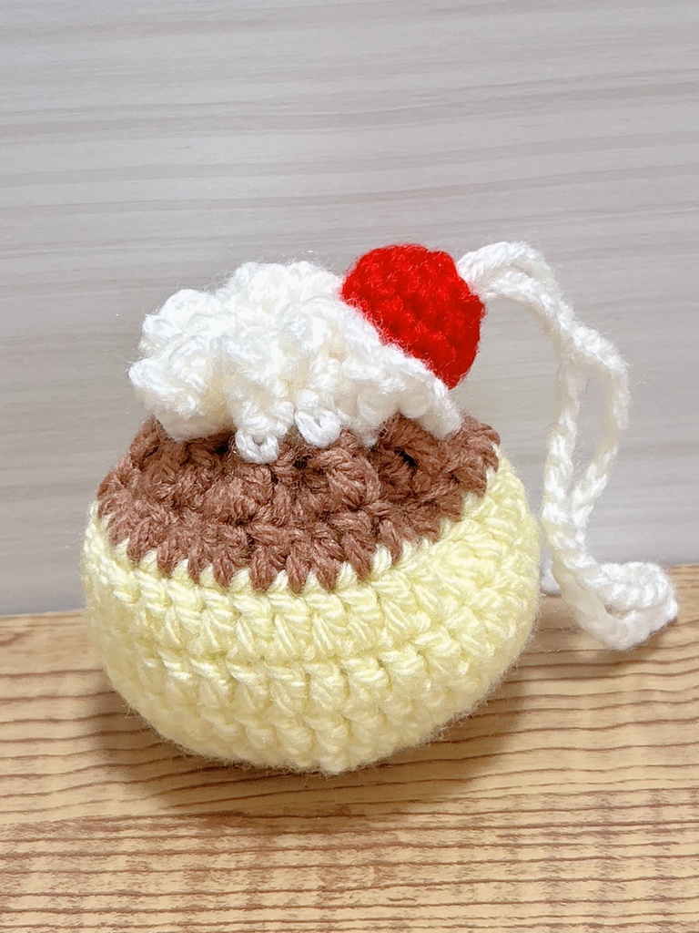 クリームソーダな巾着ポーチ