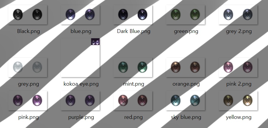 ふわふわ目玉テクスチャー(FuwaFuwa Eye Tex )