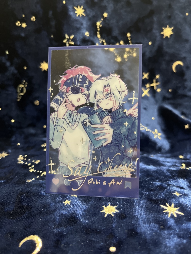 Dグレーポラロイド風クリアカード