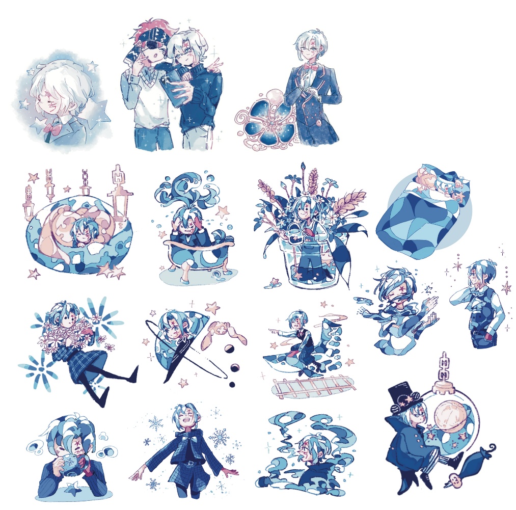 Dグレーステッカーセット（全16種類）