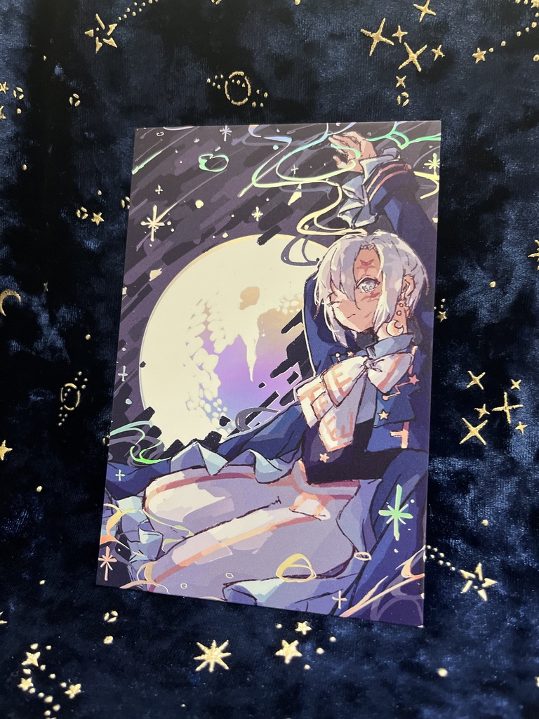 Dグレーポストカード