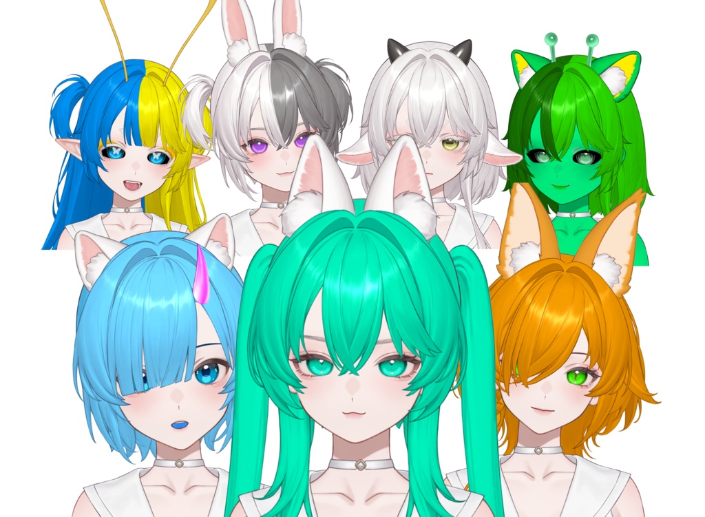 【JP/KR/EN/RU/CN】LizMeta Customizable Vtuber Model(1.02)