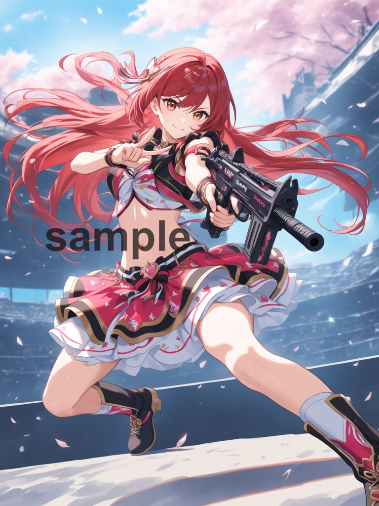 赤髪アイドル風美少女パックVol.1