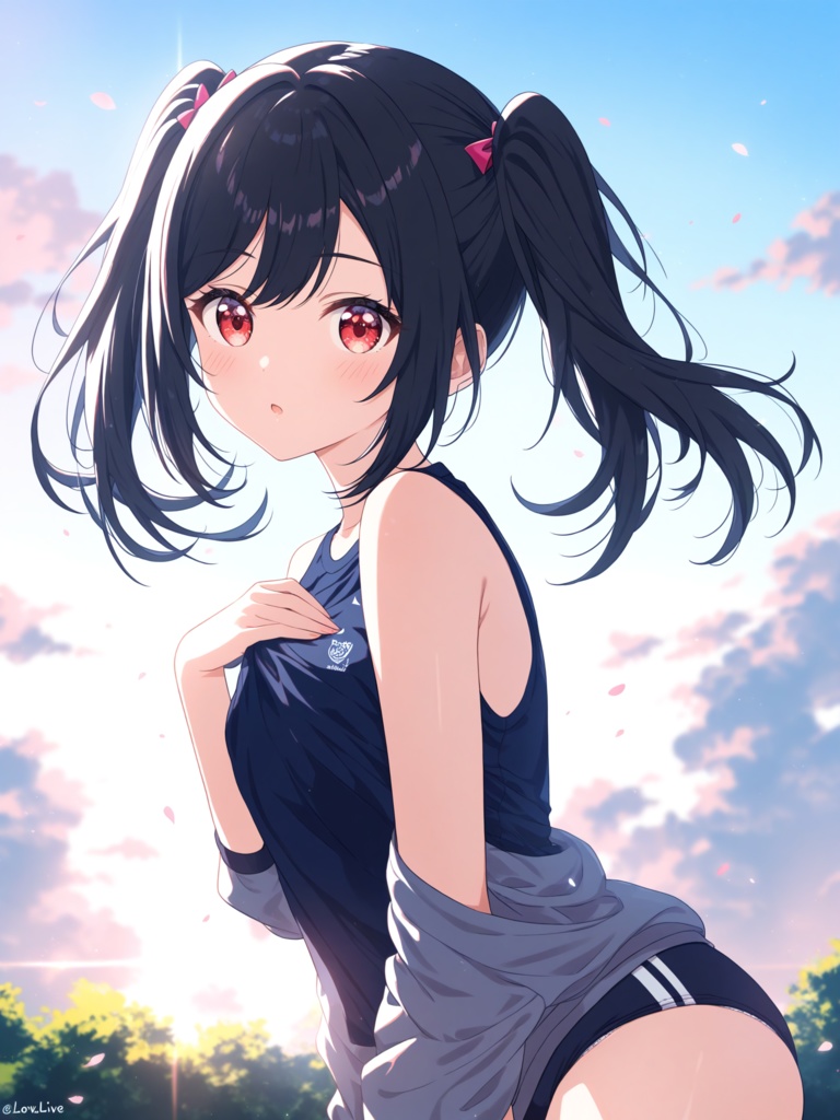 黒髪ツインテールアイドル風美少女パックVol.1