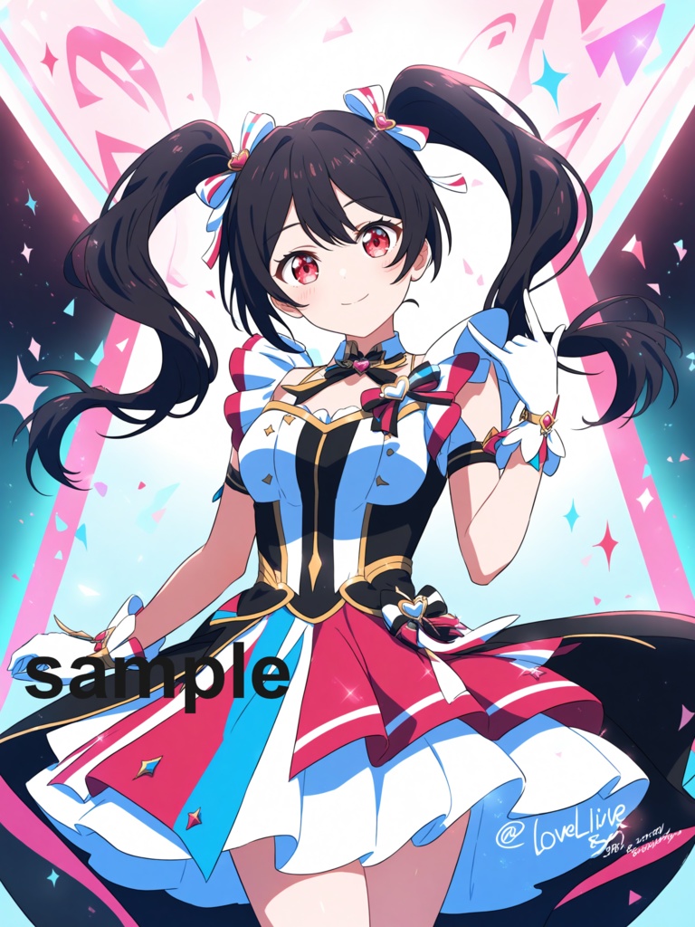 黒髪ツインテールアイドル風美少女パックVol.1