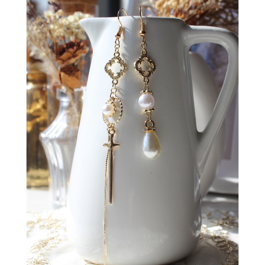 【おまけ付き】マオ誕生日記念モチーフピアス/イヤリング【探偵事務所桃源郷】