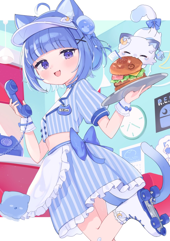 海月雲ろあちゃんA3タペストリー