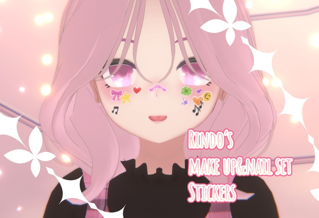 「竜胆ちゃん用」Rindo's Make up&Nail set<Stickers>