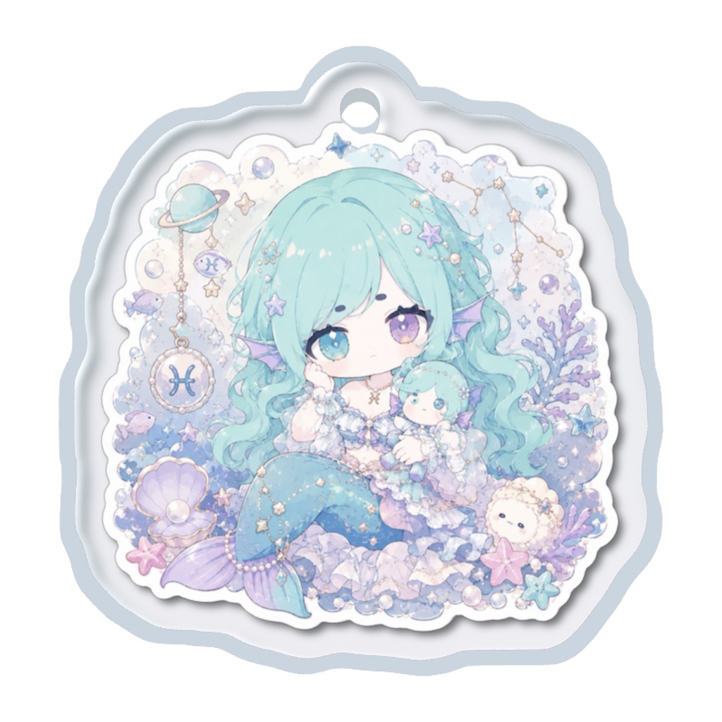 おでかけ星座チャーム【魚座のピーシィ】