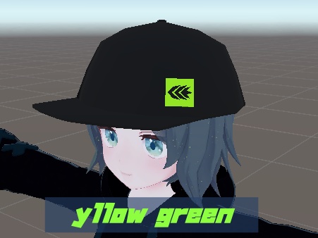 【想定:VRChat】CCWキャップ(帽子) ~ ラスクちゃん size ~ 2色3パターン