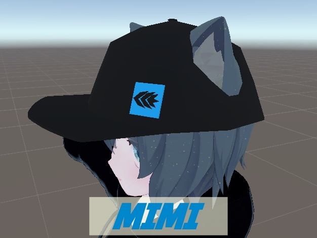 【想定:VRChat】CCWキャップ(帽子) ~ ラスクちゃん size ~ 2色3パターン