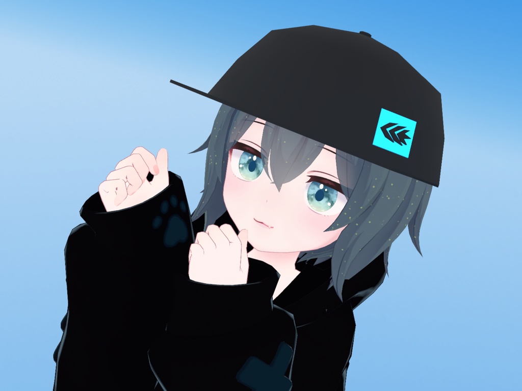 【想定:VRChat】CCWキャップ(帽子) ~ ラスクちゃん size ~ 2色3パターン