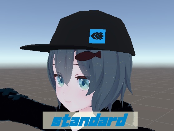 【想定:VRChat】CCWキャップ(帽子) ~ ラスクちゃん size ~ 2色3パターン